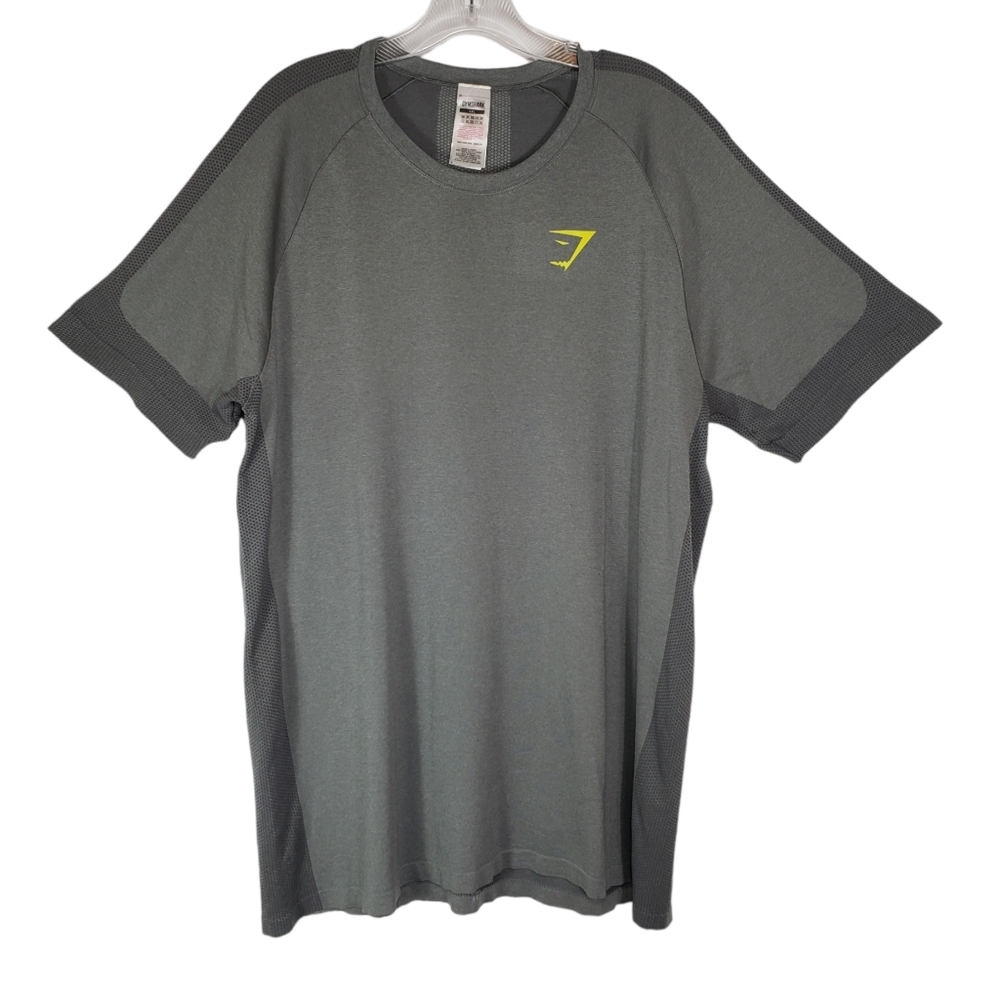 Gymshark Gray Seamless Training Short Sleeve Crew Neck Shirt Size XXL